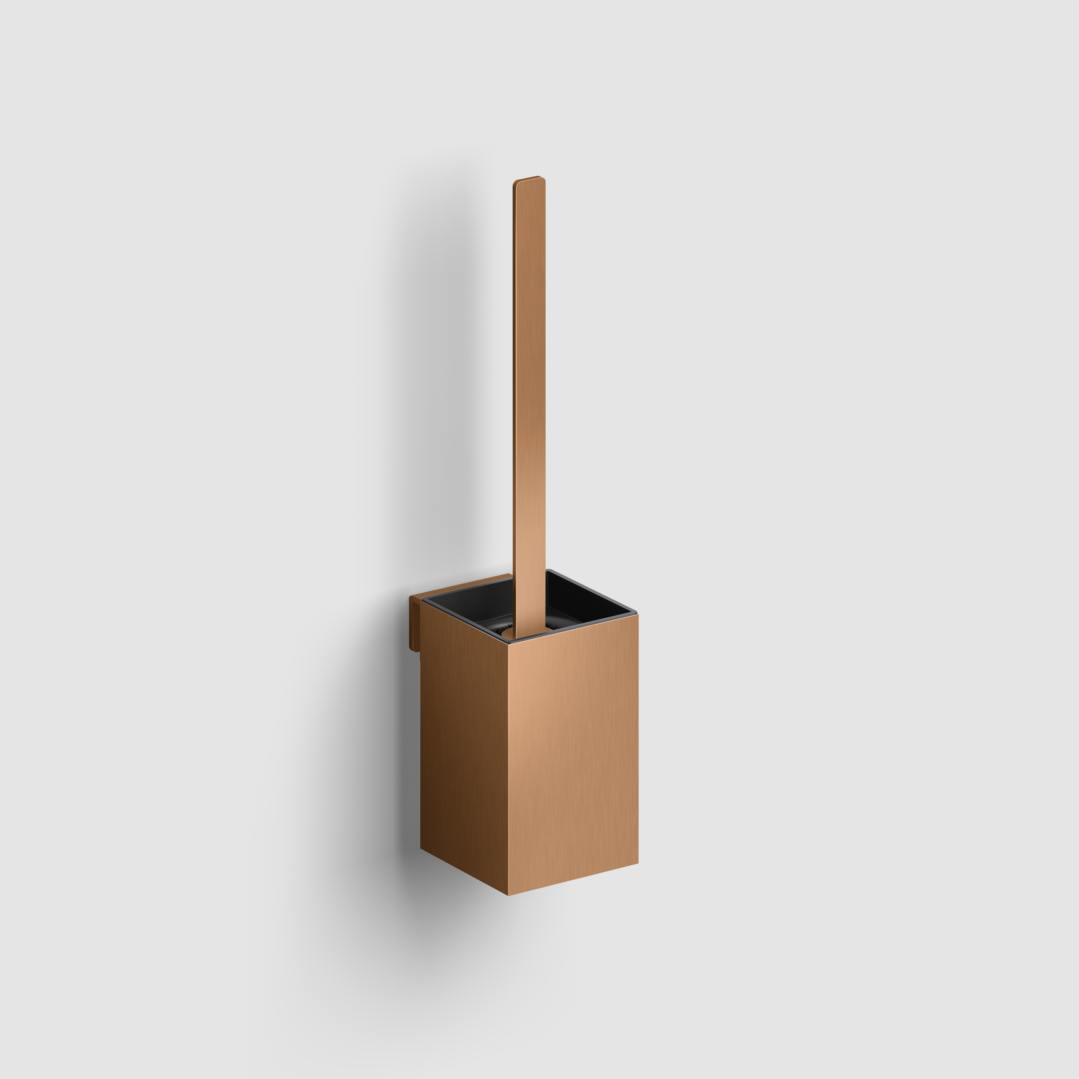 Clou Fold toiletborstelgarnituur, wandmontage, brons geb. PVD